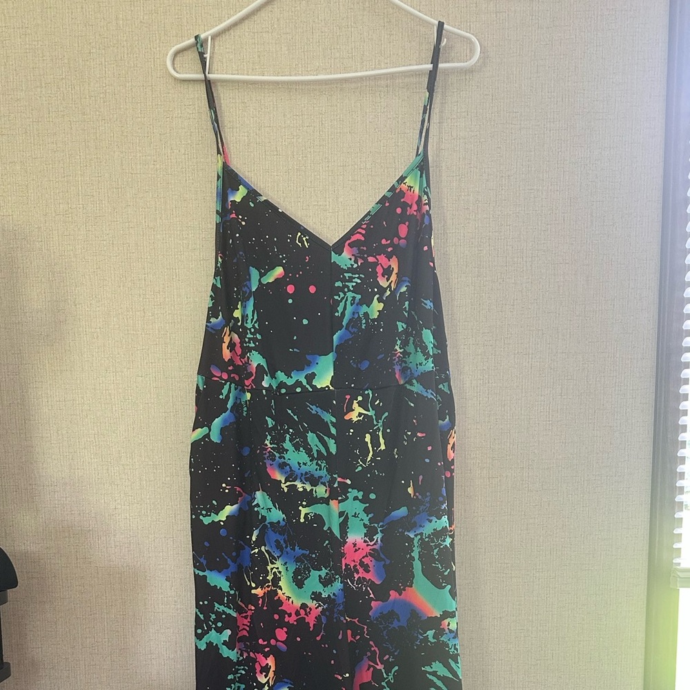 Multicolor Spaghetti Strap Romper